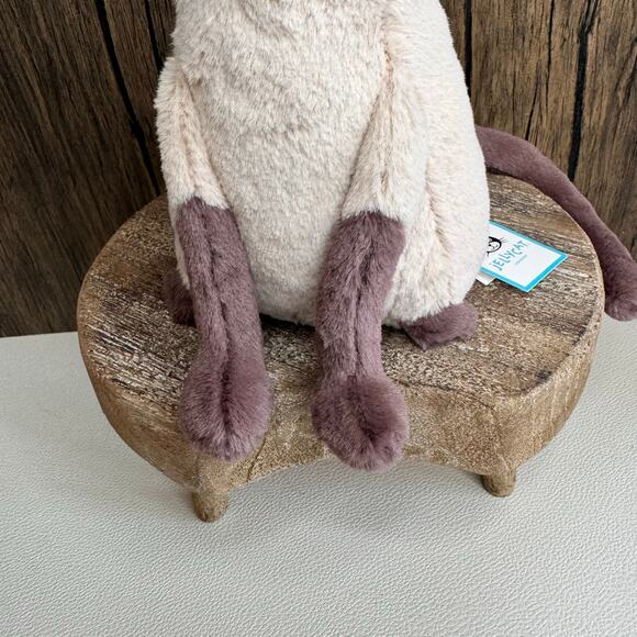 Jellycat Iris Siamese Cat Jellycat Cat FAST SHIP NEW Retired - Picture 3 of 9